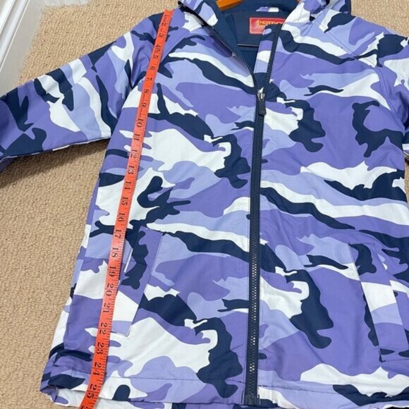 Northpeak Camo Hooded Girl's Jacket Purple  – M (10/12) - Picture 7 of 10